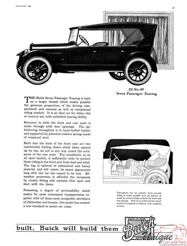 1922 Buick Prestige Brochure Page 11